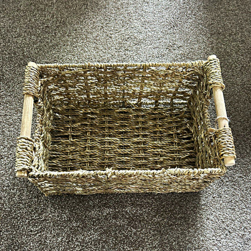 Woven seagrass storage - woven,