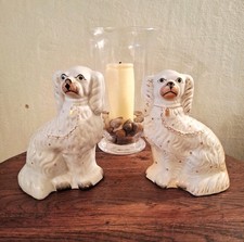 Antique Pair Staffordshire Dog