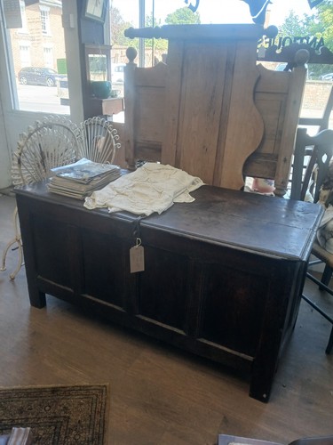 Antique oak coffer - antique,