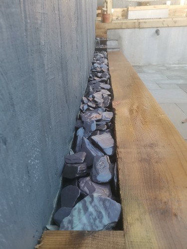 Blue tumbled decorative slate
