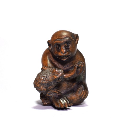 Netsuke monkey japanese - monkey,