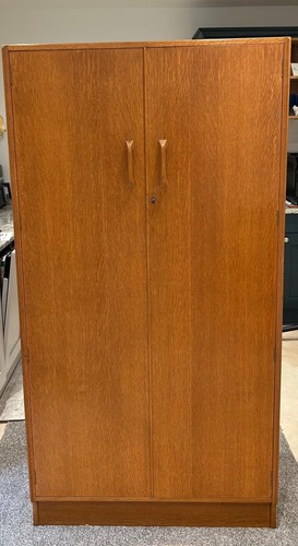 Plan teak wardrobe double - wardrobe,