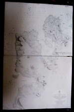 1882 Loch Ewe & Gairloch Scotland Genuine Victorian Admiralty Chart Scottish Map