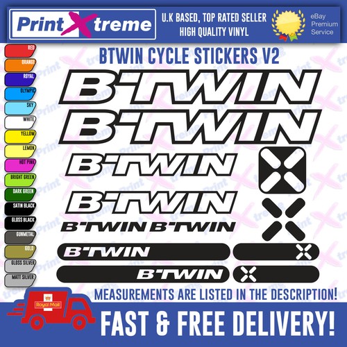 Btwin bikes stickers decals - bikes, stickers,