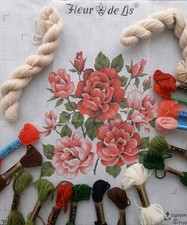 NEEDLEPOINT KIT Flowers Roses