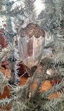 3 Glass Bauble Ornaments For