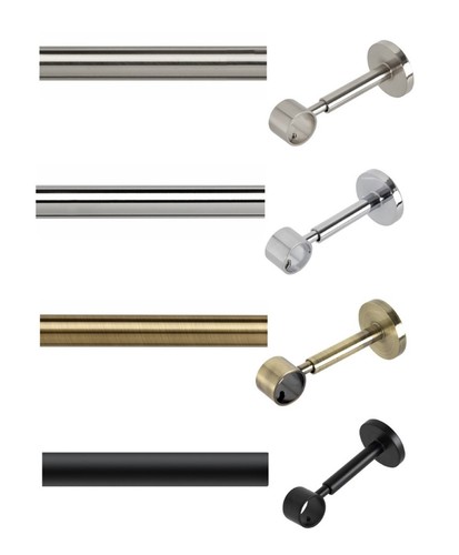 28mm eyelet curtain pole - pole, set