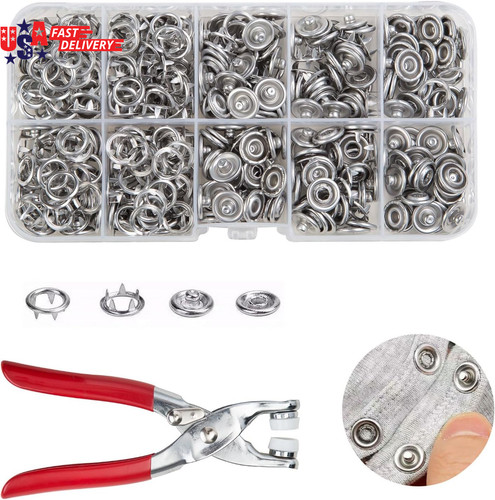 100 sets 5mm metal - sets, snap