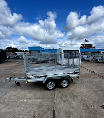 Mesh cage trailer 8x4 twin - mesh,