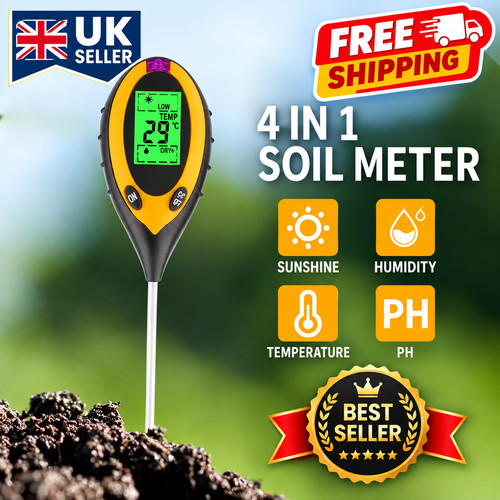 Digital soil ph tester - 4-in-1,