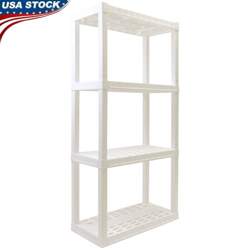 Plastic garage shelves tier - plastic, 4-tier