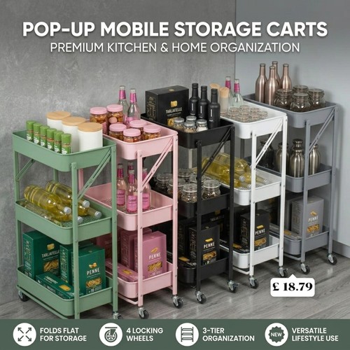 Storage trolley cart - trolley, wheels