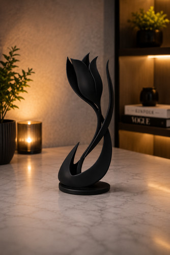 Abstract tulip sculpture - tulip,