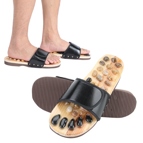 Foot massage slippers - slippers, pebble