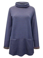 EX Seasalt Purple Mawgan Porth Tunic Top Sweatshirt Sizes 12-28 RRP £65.95