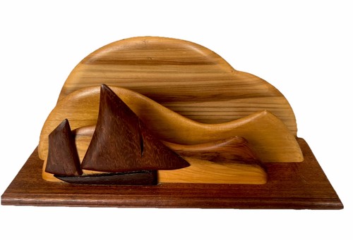 Vintage hand carved wooden - hand,