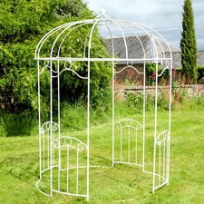 Cream Steel Round Garden