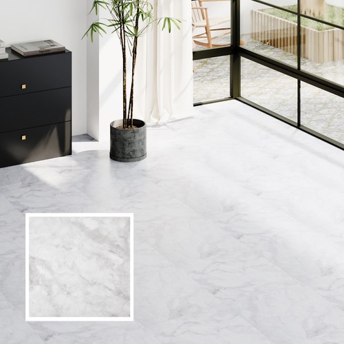 Glue stone vinyl floor - no,