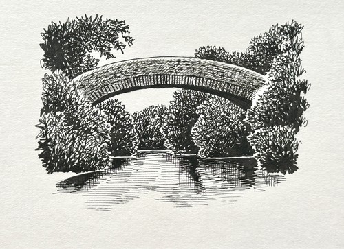 Muker ivelet bridge pen - pen, ink