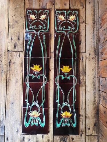 Victorian tiles fireplace - tiles,