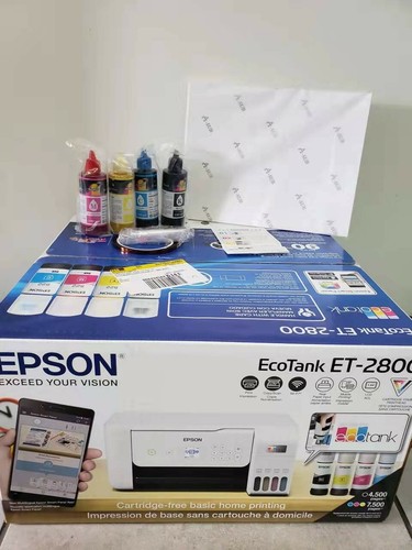 New epson printer with - epson, 4x100ml