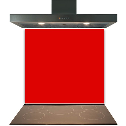 Red glass splashback for - red,