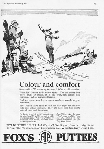 Fox puttees colour and - fox's,