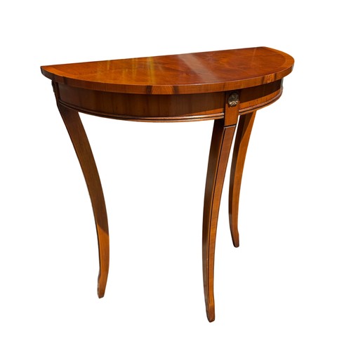 Mahogany demi lune - demi‑lune, console