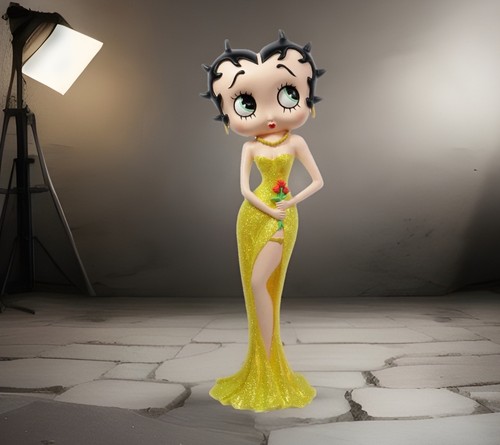 Betty boop holding - boop, flowers