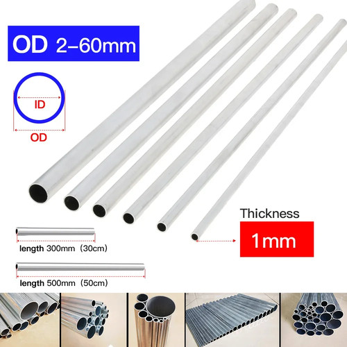 Aluminium round tube metal - round,
