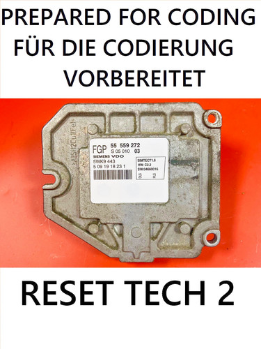 Reset ecu astra 8 - h, z18xe