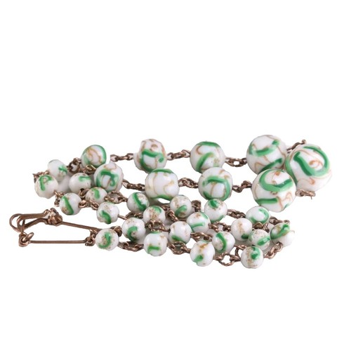 Murano glass bead necklace - murano,