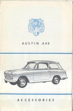 Austin A40 Accessories 1960 Original UK Sales Brochure No. AKD 1136
