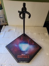 HOT TOYS ACTION FIGURE STAND FOR IRON MAN SILVER CENTURION SUIT UP WITH POLE