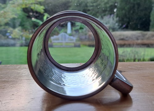 Unusual antique pewter tankard - unusual,