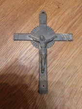 Vintage Brass Crucifix Jesus