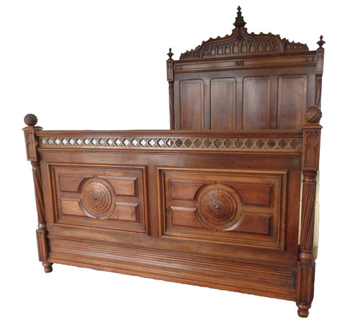 Antique gothic carved king - antique,