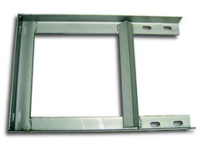 WALL BRACKET 12" x 18" GALVANISED STEEL FOR AERIAL, POLE, MAST