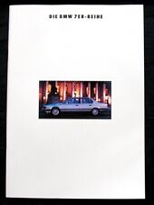 BMW 7 Series, E32 Brochure