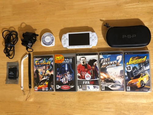 Psp 1000 ceramic white bundle - 1000,