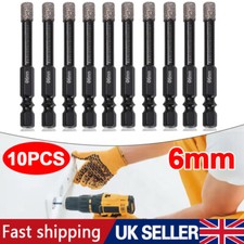 10x 6mm Dry Diamond-Drill Bits