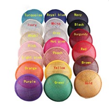 Round Sinamay Base for