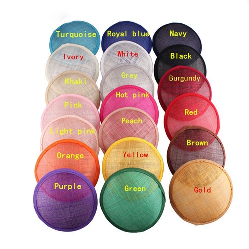 Round sinamay base for - round,