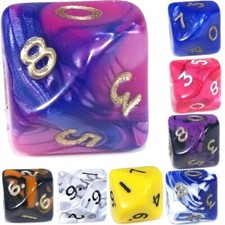 D10 Poly Dice (Select Colour)