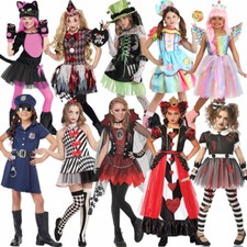 Girls Scary Halloween World Book Day Kids Teen Fancy Dress Full Outfit Costume