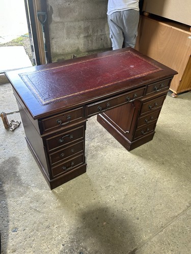 Vintage mahogany and leather - vintage,