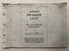 Matchless G3L Spares List