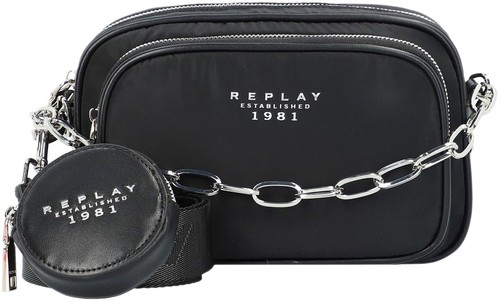 Replay croc print silver - silver, logo