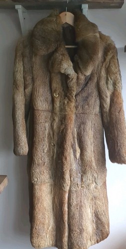 Rabbit brown real fur - real,