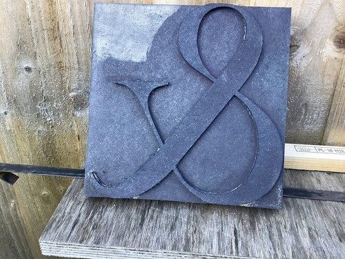 Wooden letterpress ampersand - letterpress,